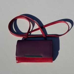 Elegant Purple and Red Women's Bag